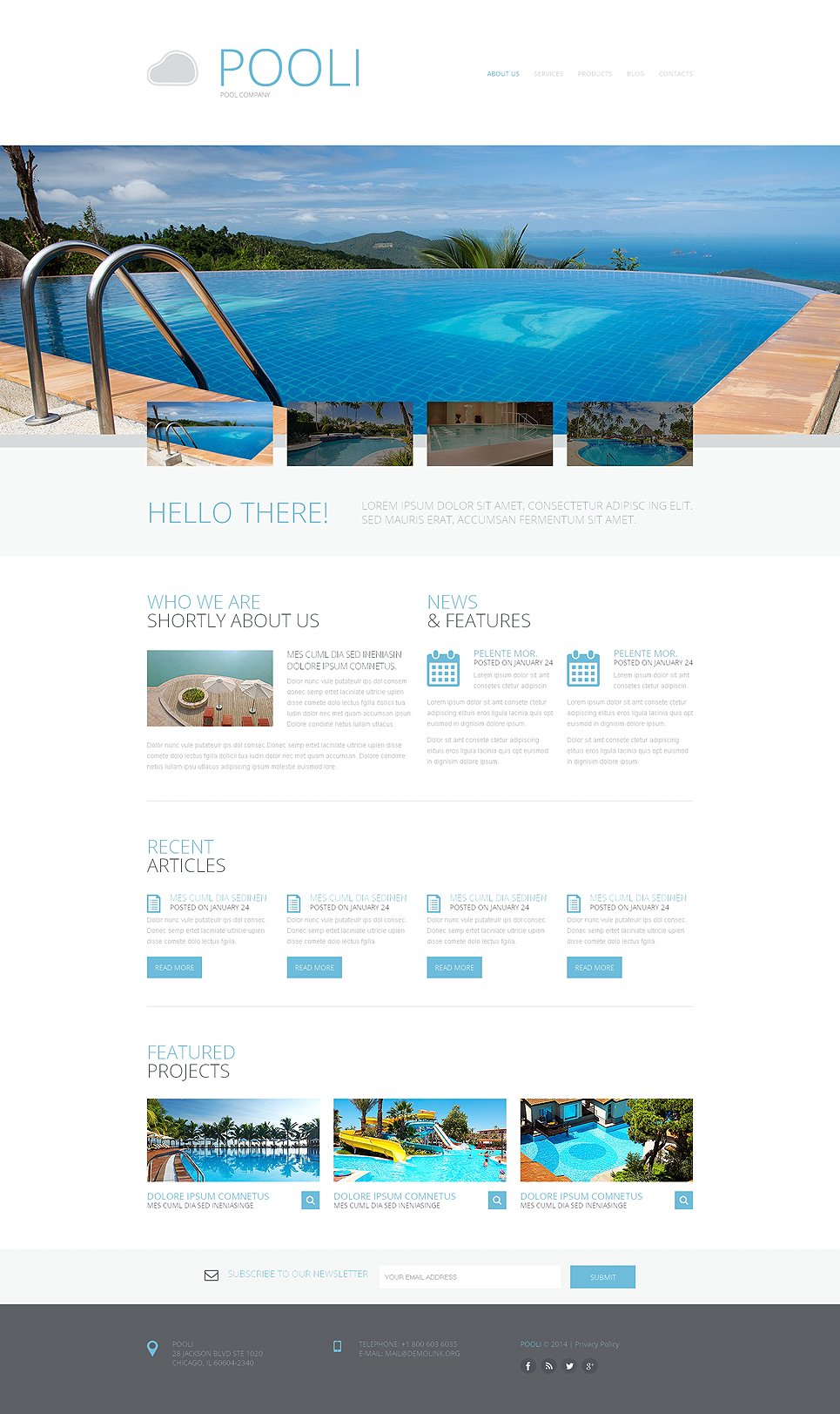 Pool Cleaning Responsive Website Template New Screenshots BIG