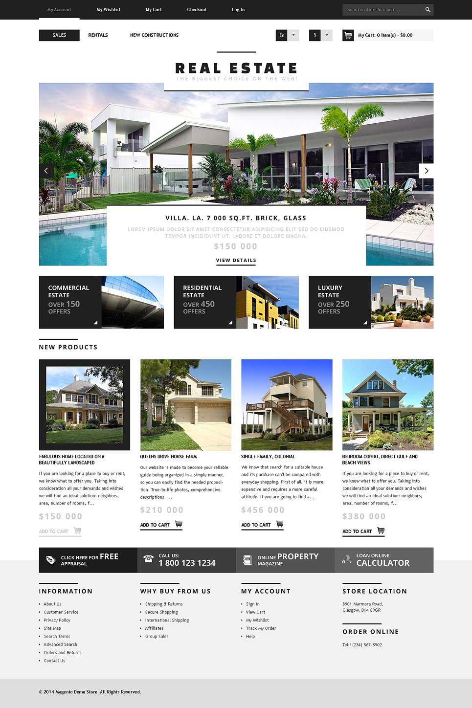 Real Estate Agency Responsive Magento Theme New Screenshots BIG