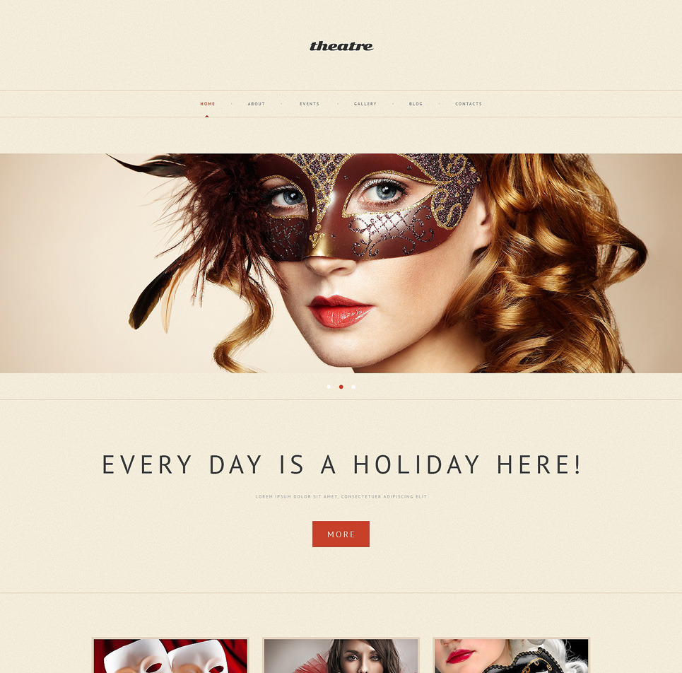 Sculpture Responsive WordPress Template Big Screenshot Sculpture Responsive WordPress Theme New Screenshots BIG