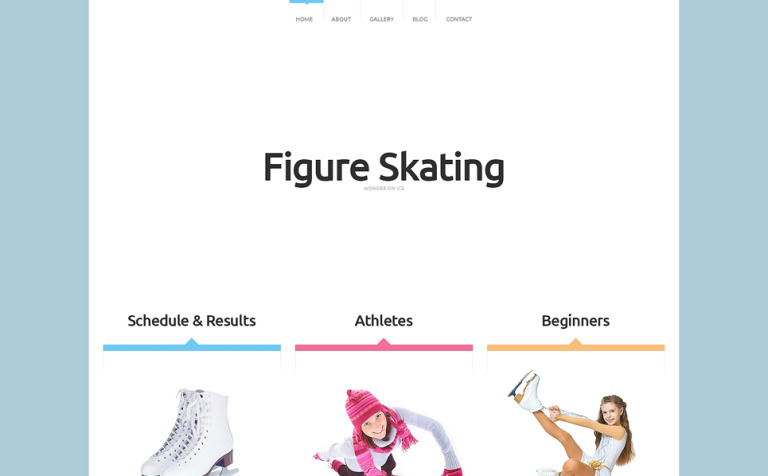 Skating Bootstrap Website Template Big Screenshot Skating Responsive Website Template New Screenshots BIG