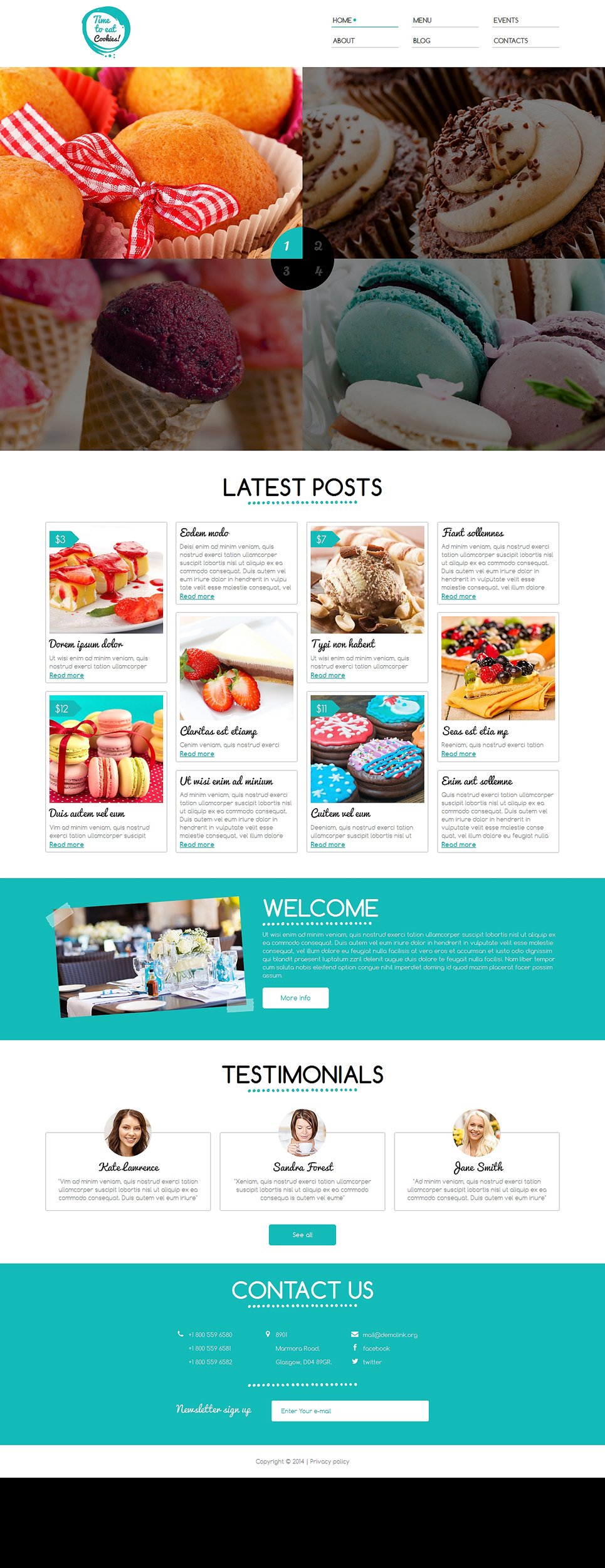 Sweet Shop Responsive Joomla Template New Screenshots BIG