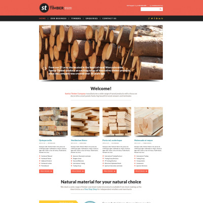 Modèle Web adaptatif  pour magasin de bois