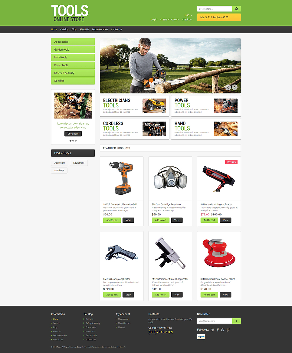 Tools & Equipment Responsive Shopify Theme New Screenshots BIG