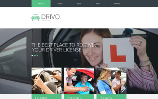 Traffic School Responsive Website Template