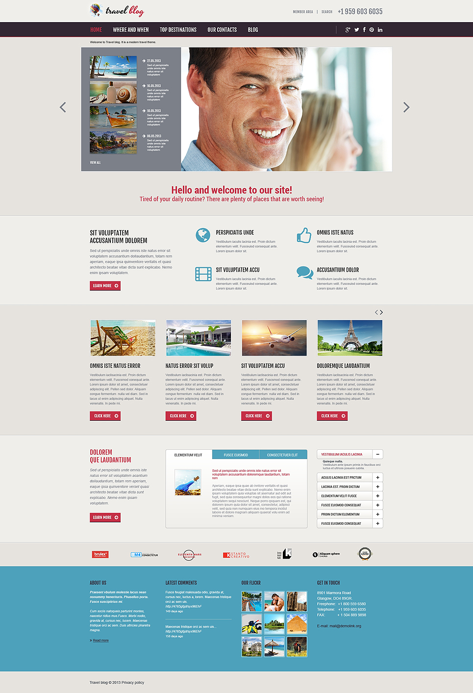 Travel Agency Responsive Joomla Template New Screenshots BIG