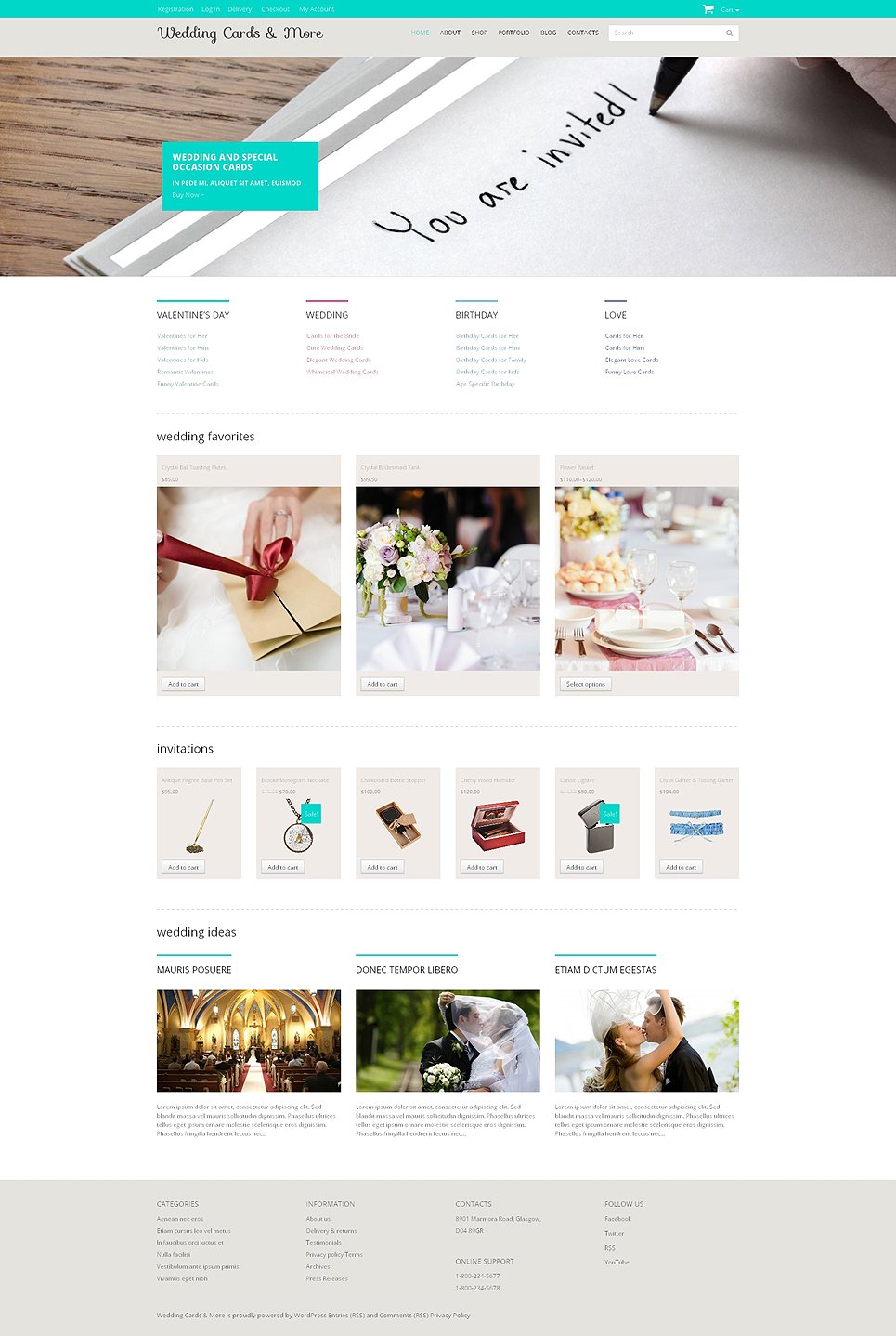 Wedding Venues Responsive WooCommerce Theme New Screenshots BIG