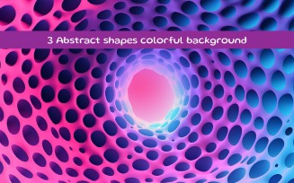 Abstract shapes colorful background