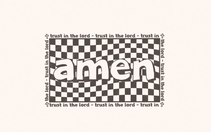 Amen PNG Download, Christian PNG, Bible Verses png, Easter Christian PNG, Jesus Easter png, Retro Illustration