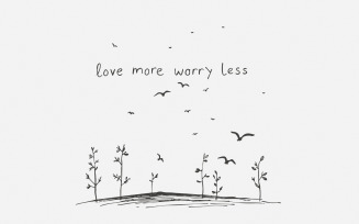 Love More Worry Less Png, Sublimation Design, Valentine png, Retro Png, Boho Style, Motivational