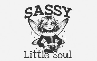 Sassy Little Soul PNG, Sublimation Design, Toddler PNG, Girl Sublimation, Digital Download, Trendy