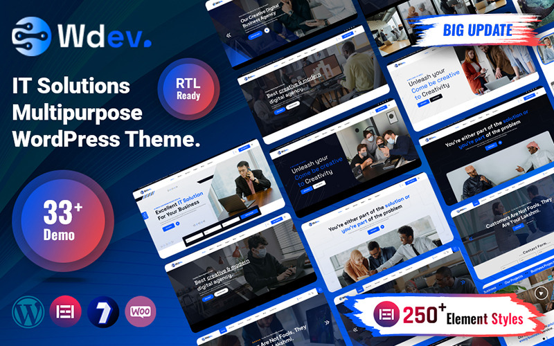 Wdev - IT Solutions And Technology Multipurpose WordPress Theme