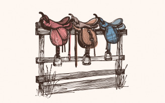 Western Saddle Design PNG, Sublimation Design, Cowboy Png, Country Turquoise, Vintage Western