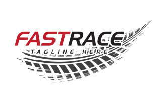Fast Track Tire Race concept design illustration template v.7