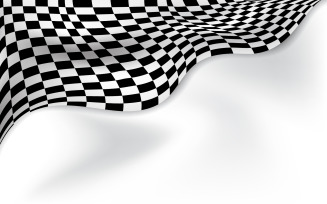 Race flag speed faster concept design illustration template v.6