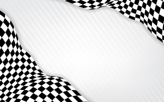 Race flag speed faster concept design illustration template v.8