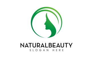 Woman face silhouette character illustration logo icon vector v.11