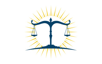 Justice law firm icon Logo Template vector illustration design v.10