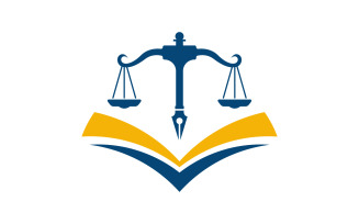 Justice law firm icon Logo Template vector illustration design v.14