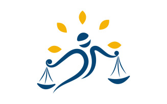 Justice law firm icon Logo Template vector illustration design v.17