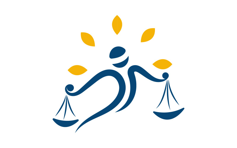 Justice law firm icon Logo Template vector illustration design v.17