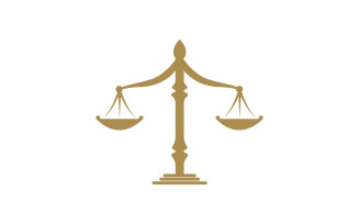 Justice law firm icon Logo Template vector illustration design v.3