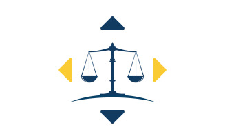 Justice law firm icon Logo Template vector illustration design v.5