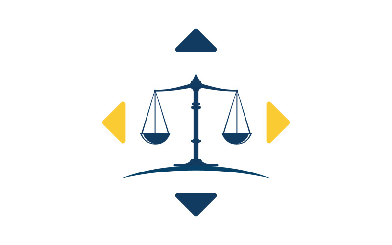 Justice law firm icon Logo Template vector illustration design v.5