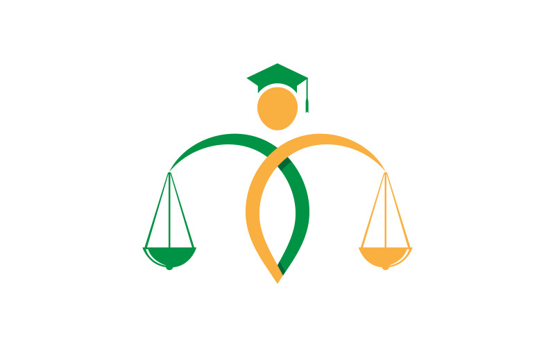 Justice law firm icon Logo Template vector illustration design v.6