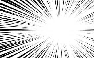 Speed Lines Comic Book Design Element Vector Illustration v.14