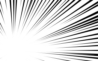Speed Lines Comic Book Design Element Vector Illustration v.21