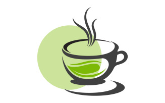 Coffee tea cup caf Logo Template vector icon design v.12