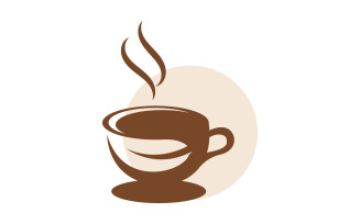 Coffee tea cup caf Logo Template vector icon design v.3