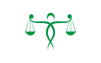 Justice law firm icon Logo Template vector illustration design v.7
