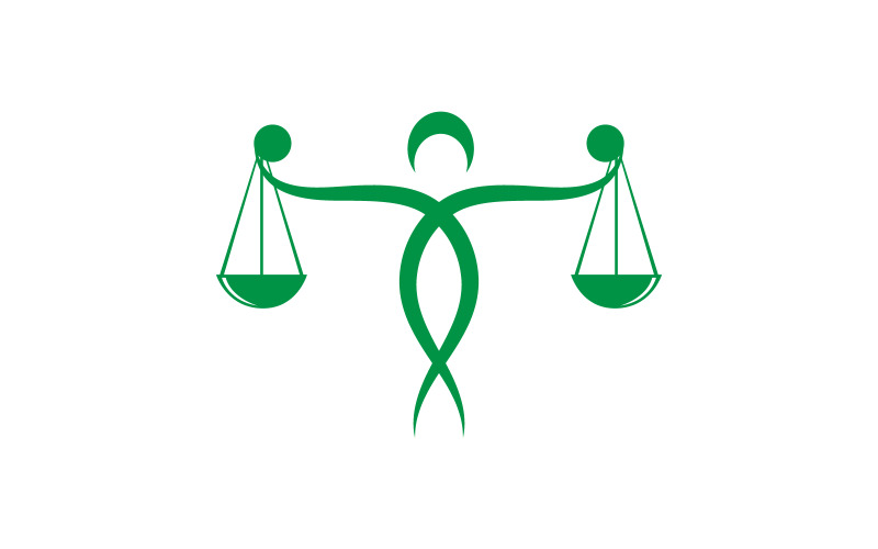 Justice law firm icon Logo Template vector illustration design v.7