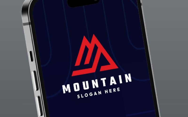 Letter M - Mountain Logo Logo Template