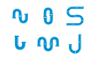 Plumbing water logo Vector icon design illustration Template v.10