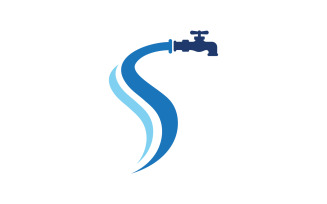 Plumbing water logo Vector icon design illustration Template v.4