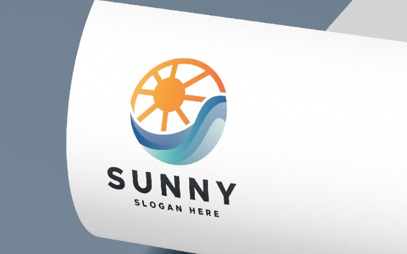 Sunny Beach Travel Pro Logo Logo Template