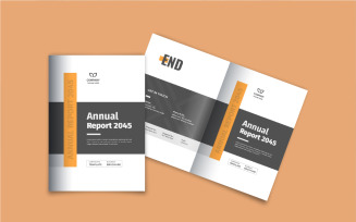 Annual report brochure design, financial report or business report brochure design layout