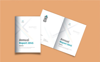 Annual report brochure design, financial report or business report brochure layout