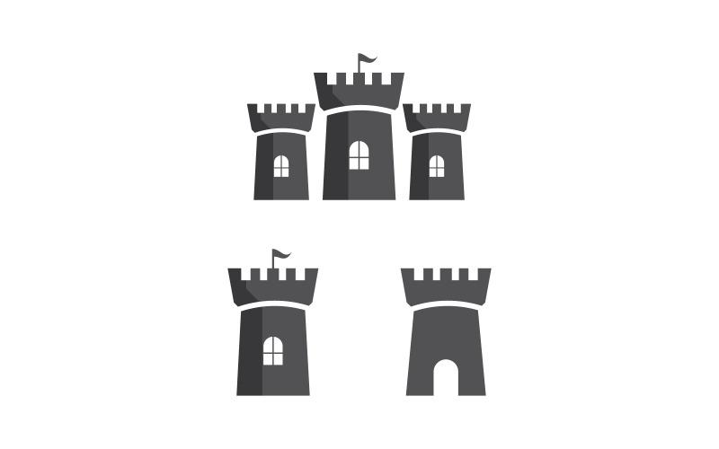Castle building vector illustration design Template v.4 Logo Template