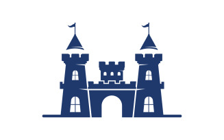 Castle building vector illustration design Template v.5