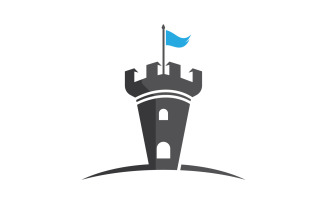 Castle building vector illustration design Template v.6