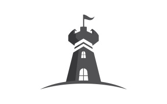 Castle building vector illustration design Template v.7