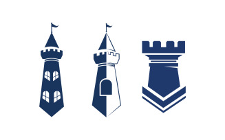 Castle building vector illustration design Template v.9