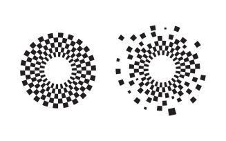 Race flag faster concept design illustration template v.6