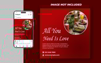 Valentine Day Social Media Post Template 10