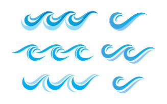Water wave splash water drop icon vector illustration design v.12