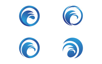 Water wave splash water drop icon vector illustration design v.7