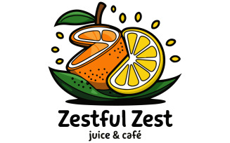A colorful logo for a juice bar